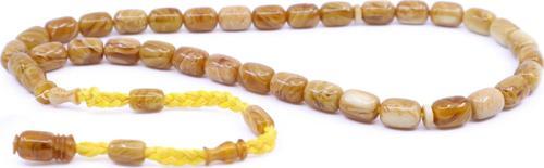 Kapsül Kesim Sıkma Kehribar Tesbih 8,5 x 12 mm 