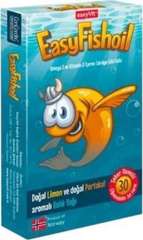 Easyfishoil Omega 3 Ve Vitamin D Içeren Takviye Edici Gıda 45 Gr
