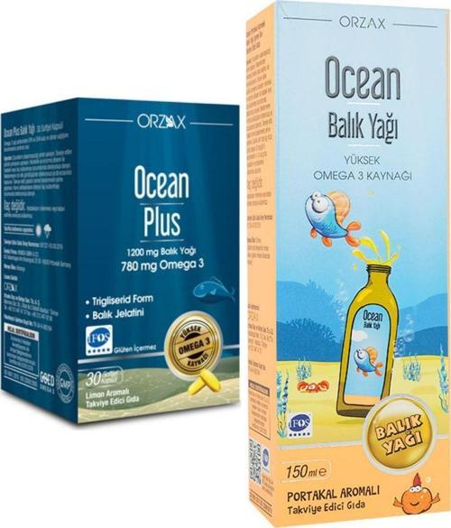Plus Omega 3 1200 Mg 30 Kapsül + Balık Yağı Portakal Aromalı Şurup 150ml