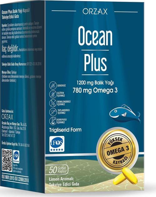Plus Omega 3 1200 Mg 50 Kapsül 8697595870280