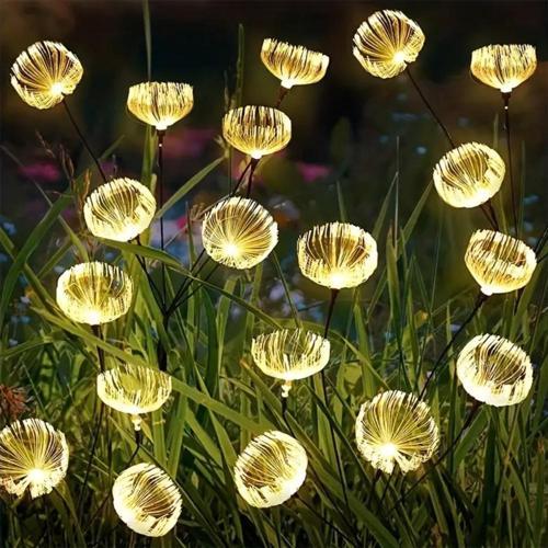 GÜNEŞ ENERJİLİ 6 TOP LED SARI RENK DENİZ ANASI LED BAHÇE AYDINLATMA SOLAR BAHÇE SÜSÜ SGE1004