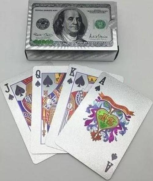 Dolar Baskılı İskambil Oyun Kartları