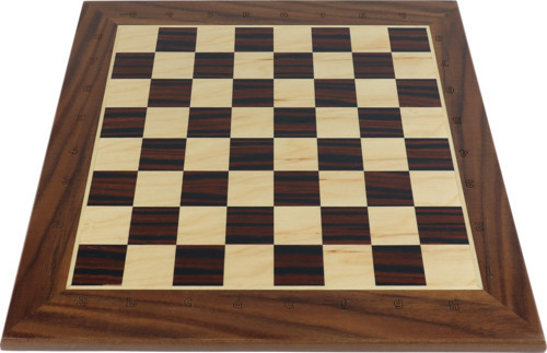 Satranç-Dama Tahtası Masif Ahşap Kestane Rengi 36 cm