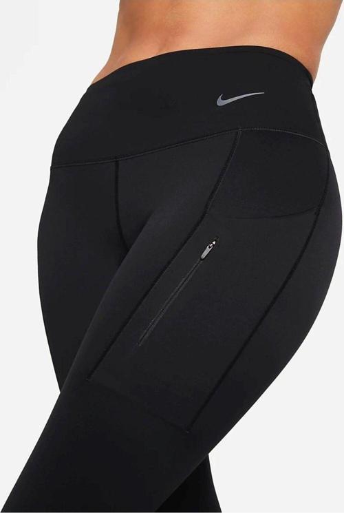 Go Firm Support Mid Rise Cropped Training Kadın Crop Tayt Siyah