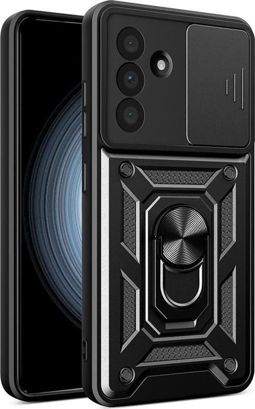 Samsung Galaxy A36 Uyumlu Kamera Koruma Sürgülü Standlı Tank Kılıf