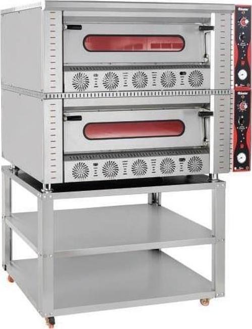 Çift Katlı Pizza Fırını Doğalgazlı 6 + 6 Pizza