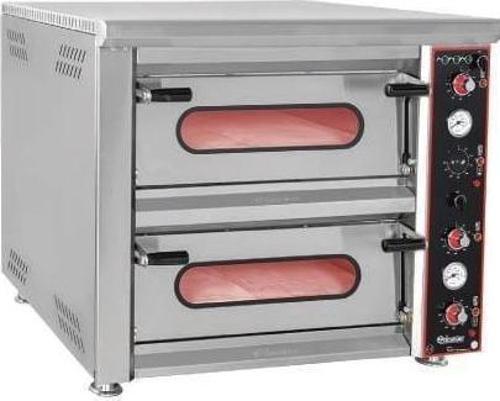 Çift Katlı Pizza Fırını Elektrikli 6 + 6 Pizza