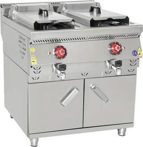 Elektrikli Çiftli Fritöz Dolaplı 24 + 24  LT