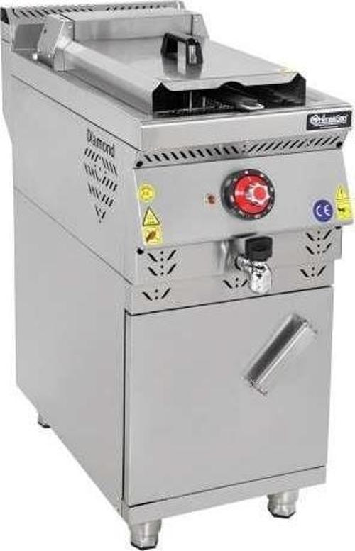Elektrikli Tekli Fritöz Dolaplı 24 LT