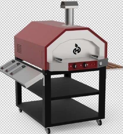 Kubbeli Pizza Fırını Tüplü 4x6