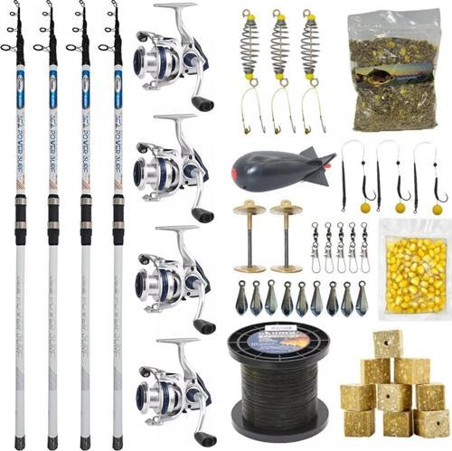 YekOutdoor Full Çeşit 4'lü Okuma Göl Seti Kendo Sea Power Surf 4.20m 100-250gr Olta Kamışı&Okuma ARIA-8000a 1BB Olta Mak