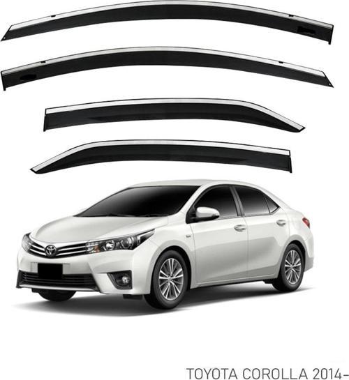 Toyota Corolla 2013+2018 Kromlu Cam Rüzgarlığı İthal