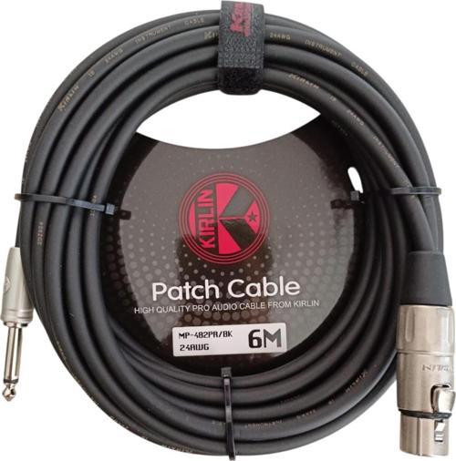 MP-482PR-6MT Mikrofon Kablosu 24AWG, XLR F - 1/4'' MONO PLUG