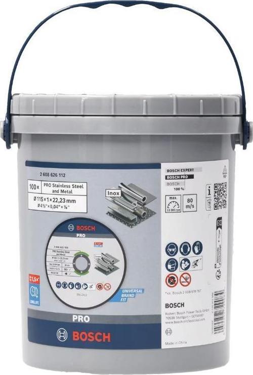 PRO StainlessSteel & Metal Kesme Disk 115mm, 100ad