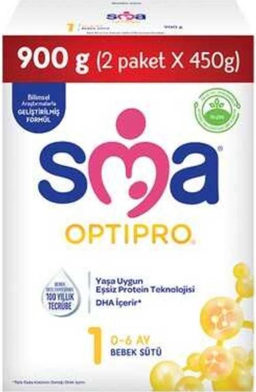 OPTIPRO 1 900 GR 0-6 AY PROBİYOTİK BEBEK SÜTÜ DHA (2X450GR)