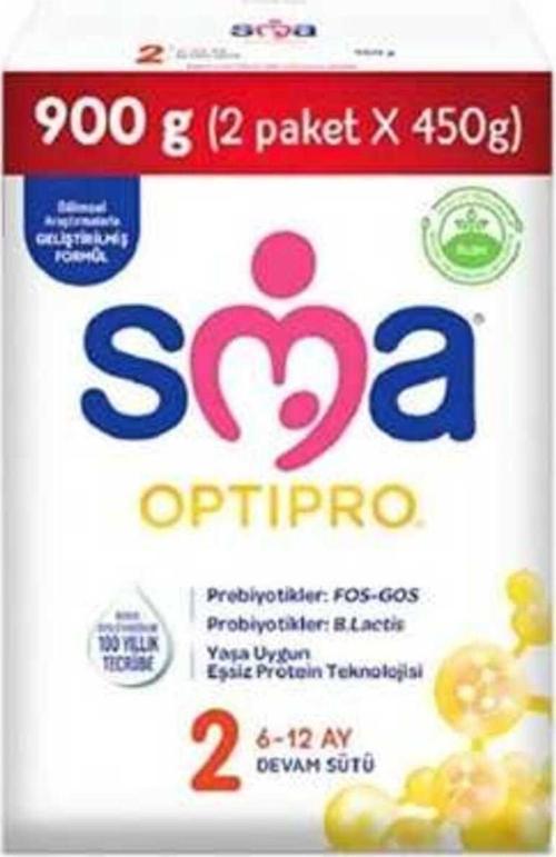 OPTIPRO 2 900 GR 6-12 AY DEVAM SÜTÜ FOS GOS B.LACTIS (2X450GR)