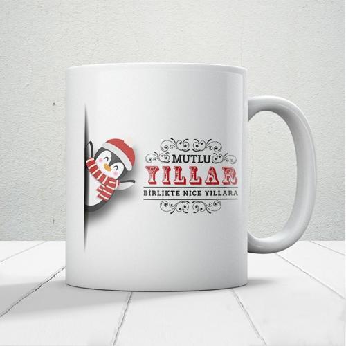Birlikte Nice Yıllara Baskılı Yılbaşına Özel Hediyelik Kupa Bardak 