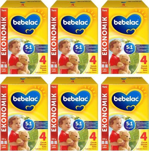 4 Devam Sütü 800 Gr - 6'lı Set