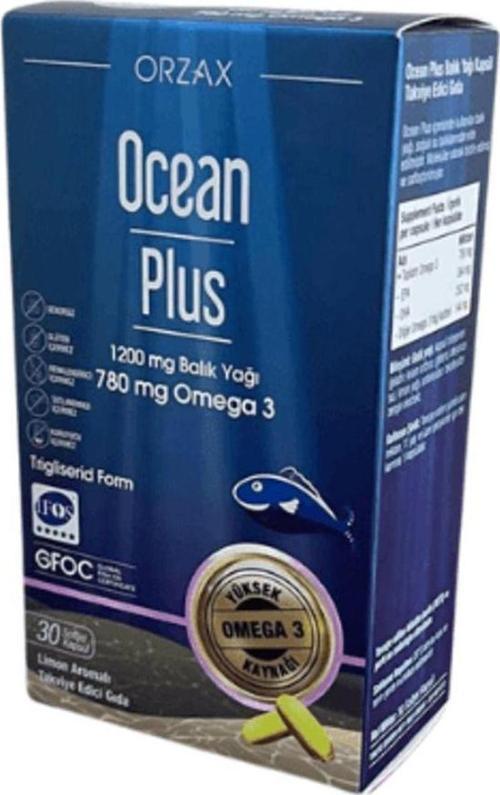 OCEAN PLUS 1200MG 30 KAPSÜL SAF BALIK YAĞI OMEGA 3