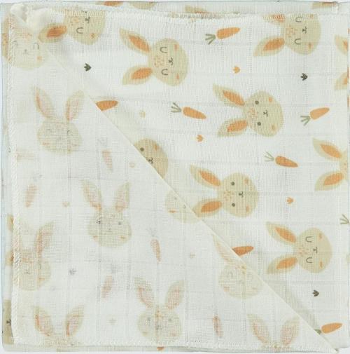 Kız Bebek 75*75 Cm Battaniye Ekru