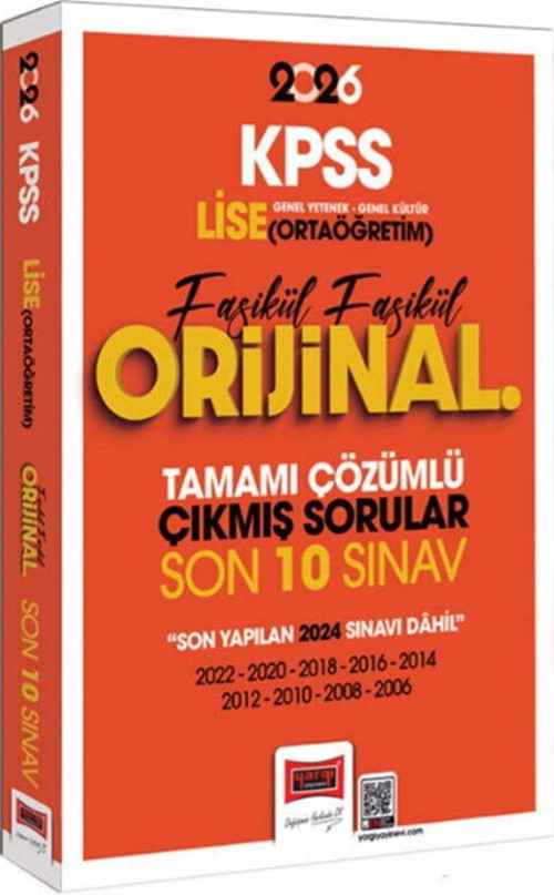 2026 Kpss Lise-Ortaöğretim Gk-Gy Fasikül Fasikül Tamamı Çözümlü Çıkmış Son 10 Sınav