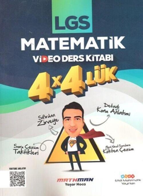 8. Sınıf LGS Matematik 4 x 4 lük Video Ders Kitabı Etkili Matematik