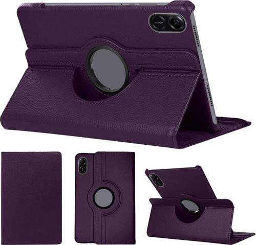 Xiaomi Redmi Pad 2 11 Inç Uyumlu 360° Dönebilen Uyku Modlu Standlı Pu Deri Tablet Kapaklı Kılıf