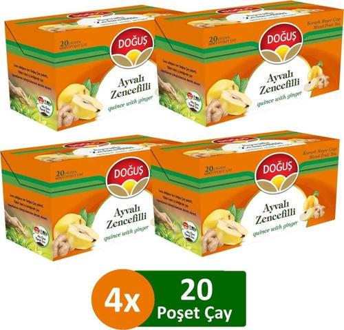 Ayvalı Zencefilli Karışık Meyve Çayı 20'li x 4 Adet