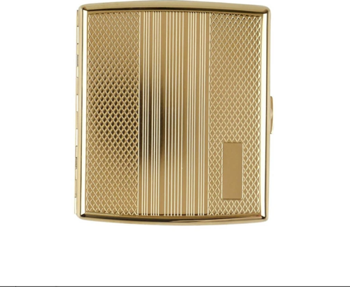 Altın Rengi Metal Sigara Tabakası - 600914