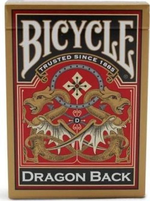 ® Dragon Back Kırmızı - Gold Oyun İskambil Kartı
