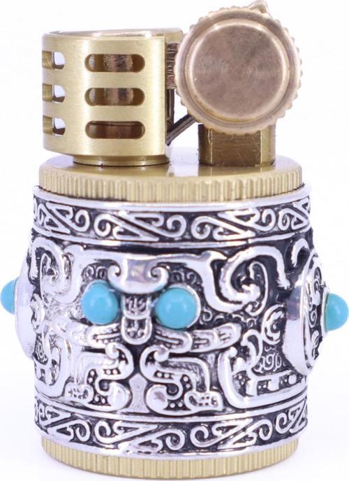 Benzinli Rölyef İşlemeli Çakmak Gold