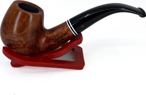 Kırmızı Yıldız Bent Brandy 9mm. Filtreli Ebonit Saplı Pipo 237224