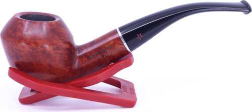 Kırmızı Yıldız Bent Rhodesian 9mm Filtreli Ebonit Saplı Pipo 237026-145