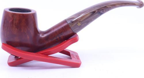 Sarı Yıldız Bent Billiard 9mm Filtreli Akrilik Saplı Pipo Mod L-10 247787