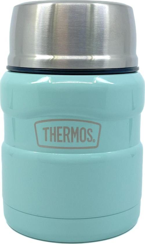 SK-3002 470ml Stainless King Kaşıklı Yemek Termosu - Açık Mavi