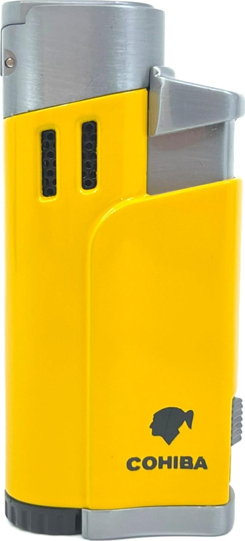 Cohiba Dört Torchlu Jet Alev Puro Çakmağı - Sarı