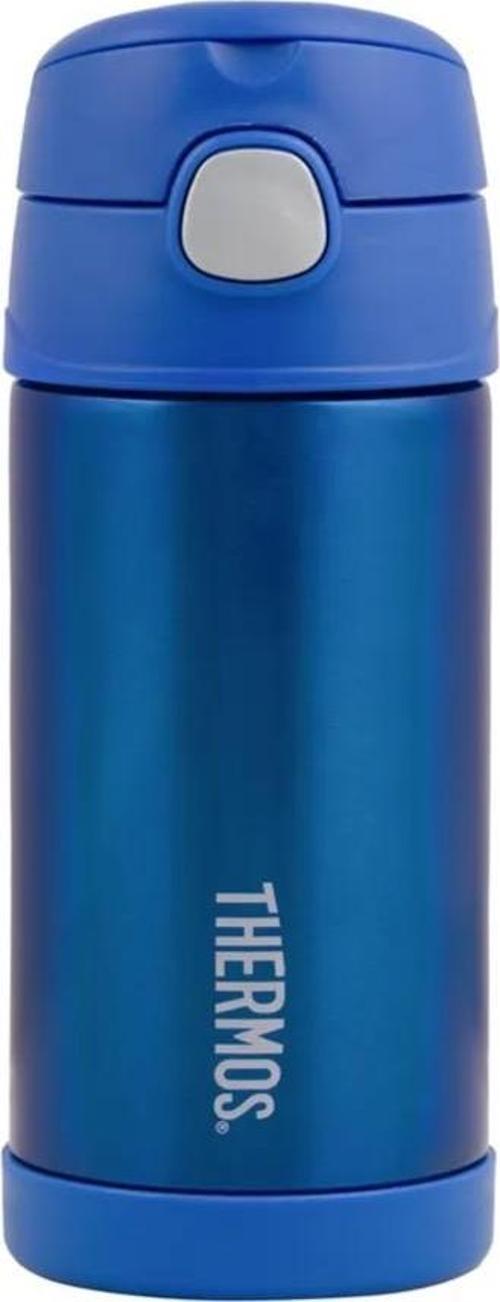 FUNtainer Pipetli Çocuk Termos 355ml (12 OZ) - Blue