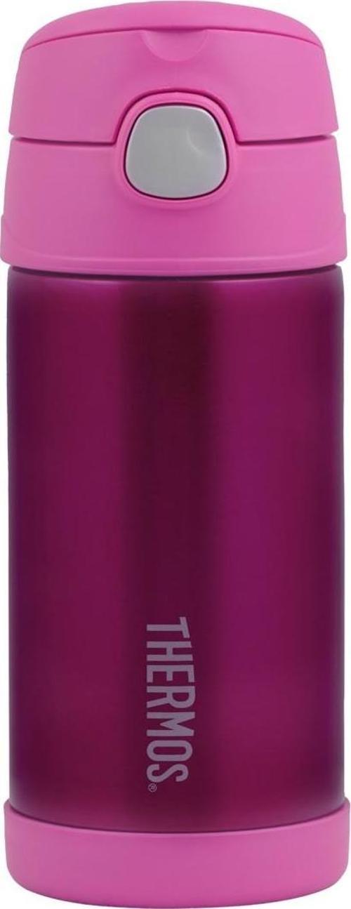 FUNtainer Pipetli Çocuk Termos 355ml (12 OZ) - Pink