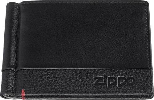 RFID Bloklamalı Nappa Deri Money Clip Cüzdan - Siyah