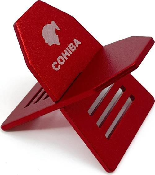 Cohiba Katlanır Puro Tutucu / Puro Sehpası Standı - Kırmızı