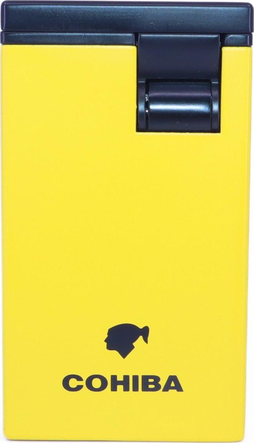 Cohiba Puro Çakmağı Çift Torchlu Jet Alev - Sarı/Siyah