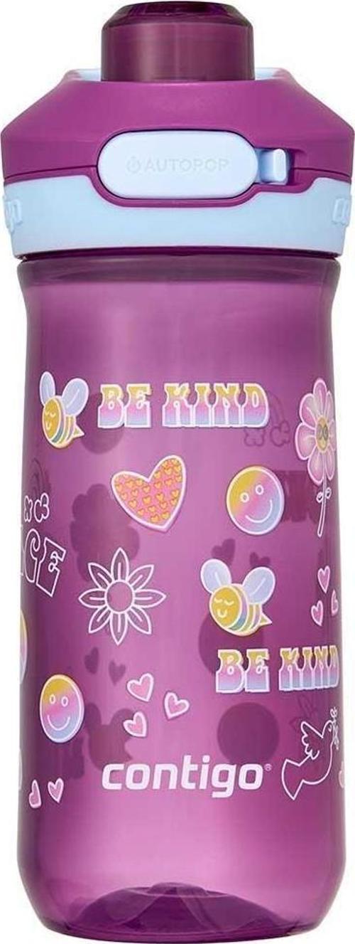 Jessie Tritan Bas İç Kapaklı Çocuk Suluğu 420ml - Pembe
