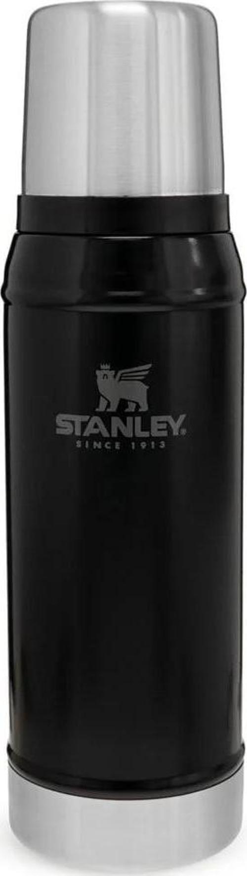 Klasik Vakumlu Paslanmaz Çelik Termos 0.75 LT - Matte Black Pebble