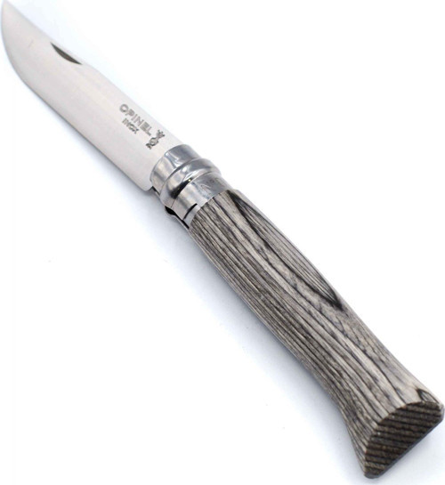 No.8 Laminated Birch Özel Seri Paslanmaz Bıçak - Gri