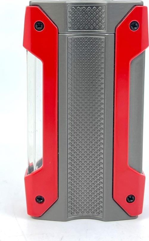 Cohiba Tek Torch Jet Alev Puro Çakmağı - Kırmızı/Füme