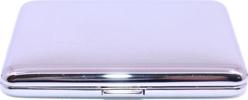Metal Slim  Slender  Touch Sigara Tabakası Parlak Gümüş Renk