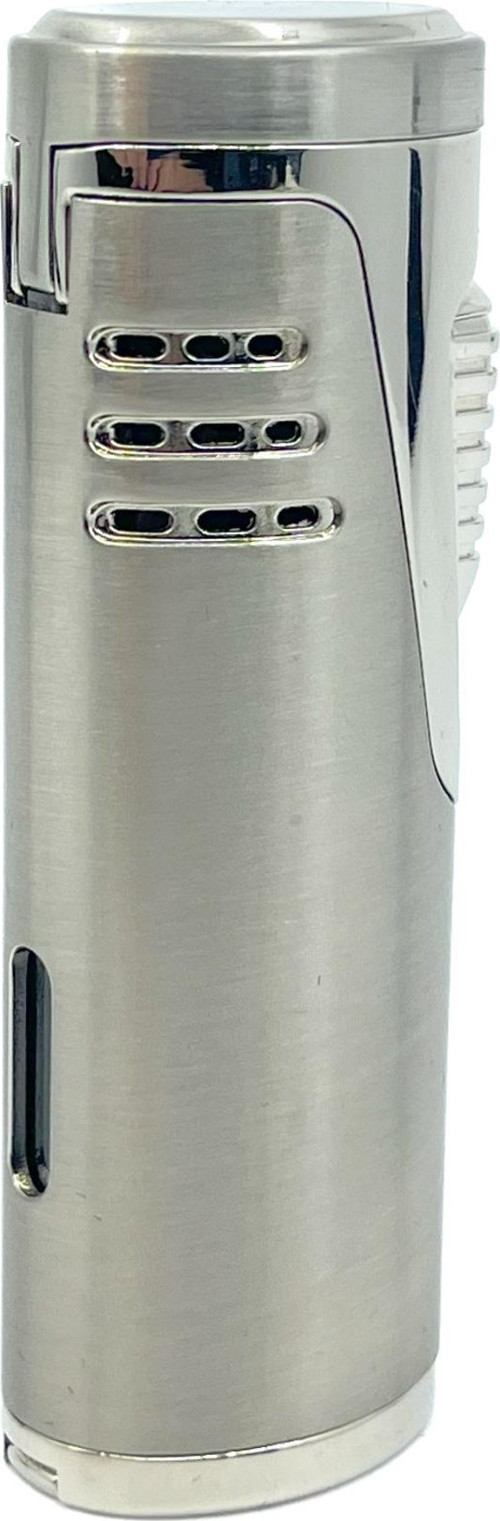Çift Torch Puro Çakmağı - Krom Rengi