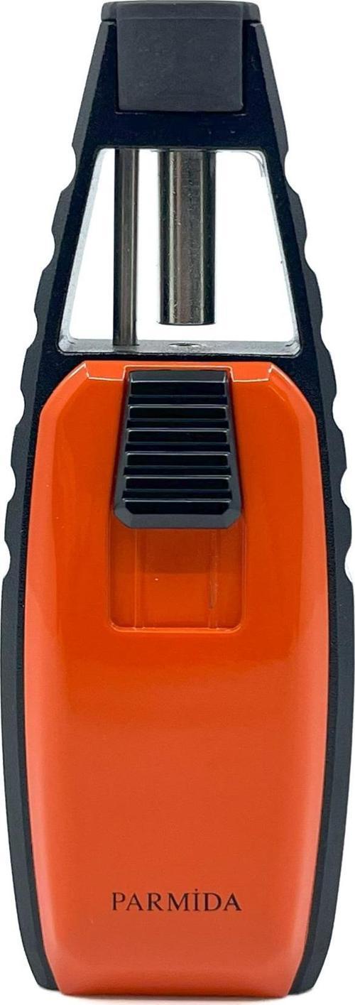 Tek Torch Jet Alev Masa Tipi Puro Çakmağı - Turuncu