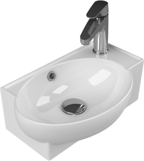 Cerastyle Turkuaz Mini Tezgah Üstü Lavabo 28*45 Cm