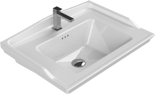 Cerastyle Turkuaz Kapadokya Etajerli Lavabo 65*48 Cm